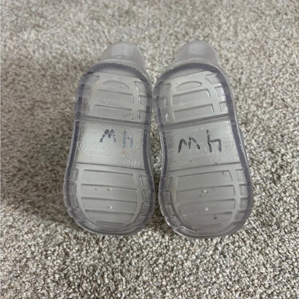 Mini Melissa Welly Clear Rain Boots US 5 gender neutral baby boots